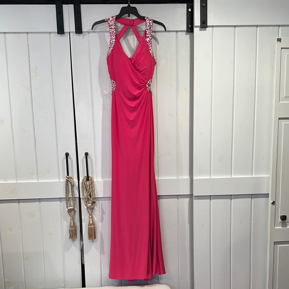 Elegant Pink Evening Gown